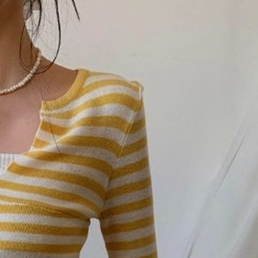 ボーダー服ニット レディース長袖ボーダー柄 長袖