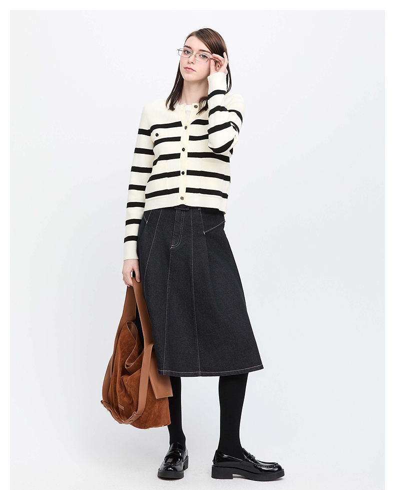 ボーダー服 クラシカルボーダーカーディガン