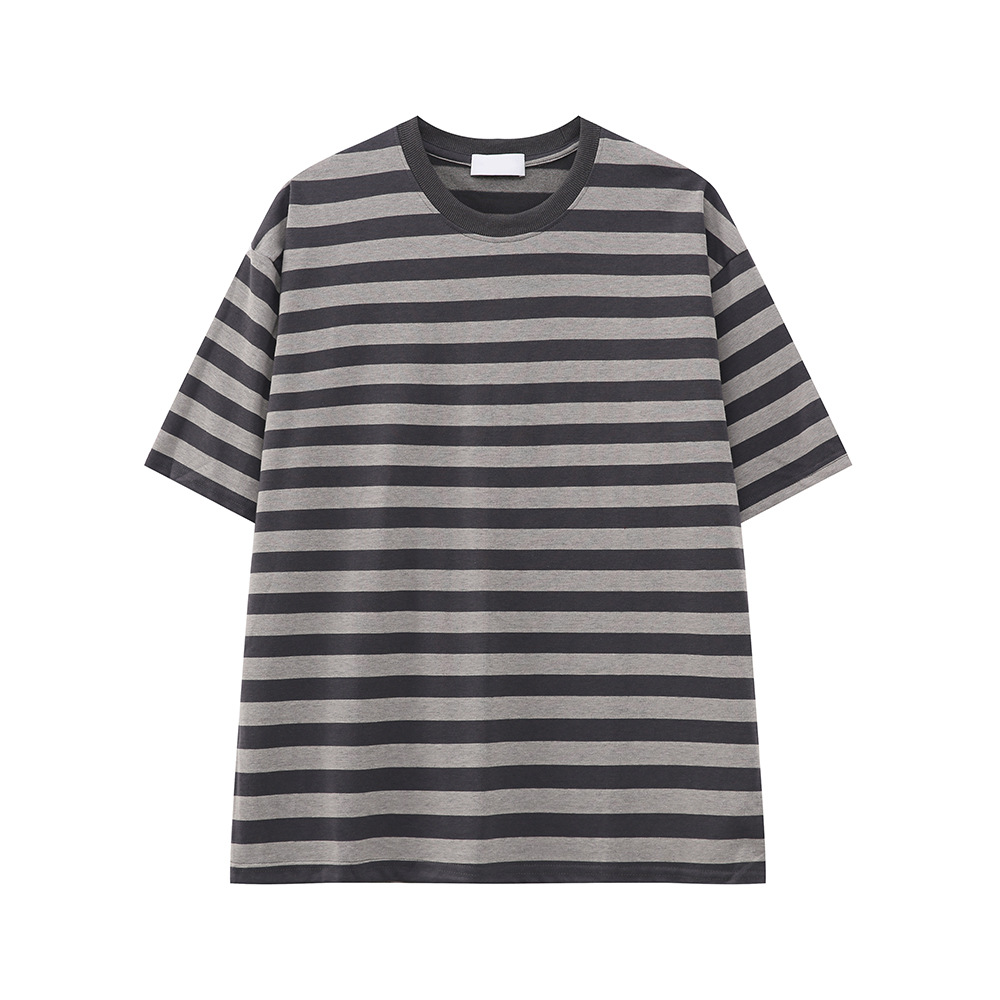 ボーダー ゆったりシルエット 太ボーダーＴシャツ