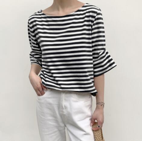 ボーダー服 ボーダー柄 半袖 カットソー トップス
