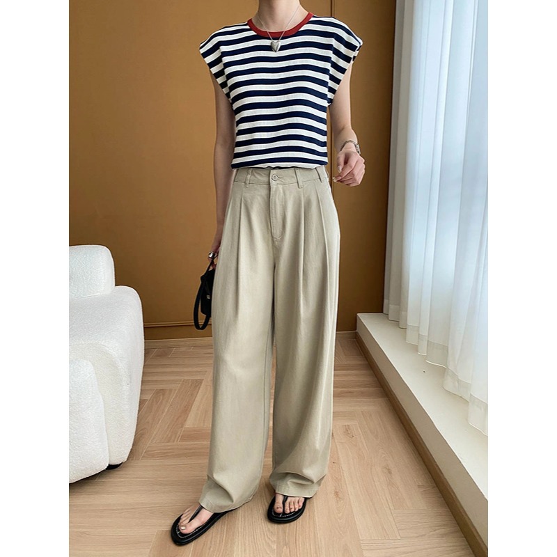 ボーダー服 クラシック横縞フレンチスリーブ