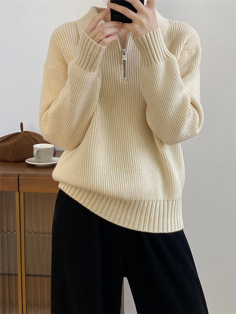 ボーダー服 ボーダーニットセーター ゆったり快適な冬の定番アイテム