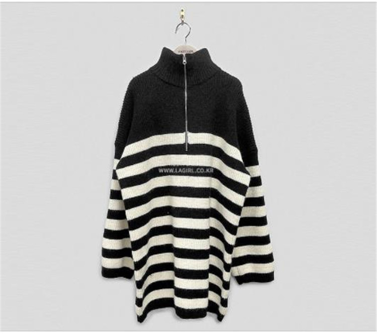 ボーダー服 大人可愛いボーダー柄ニットワンピース