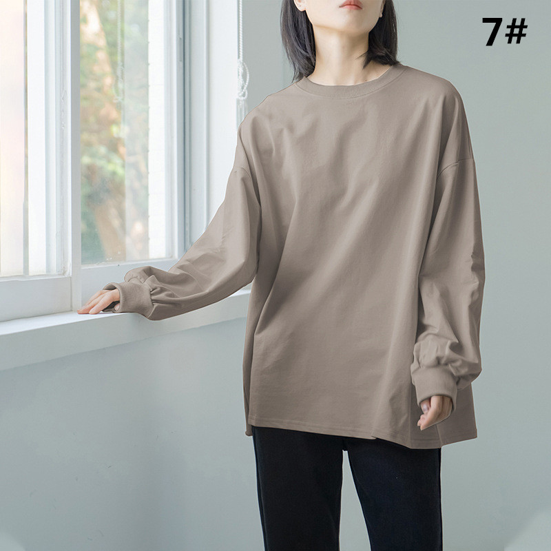 ボーダー服 秋新作 ボーダー柄プルオーバー ゆったりシルエット