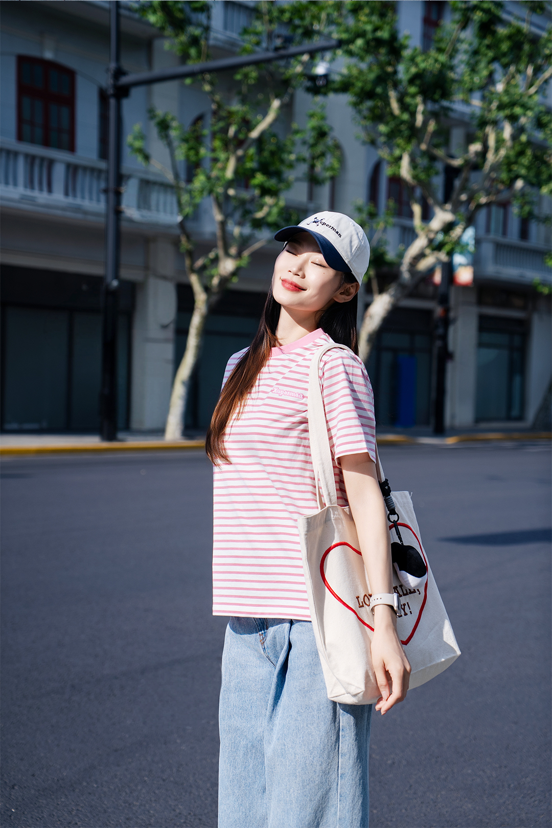 ボーダー服 爽やか横縞 リラックスTシャツ
