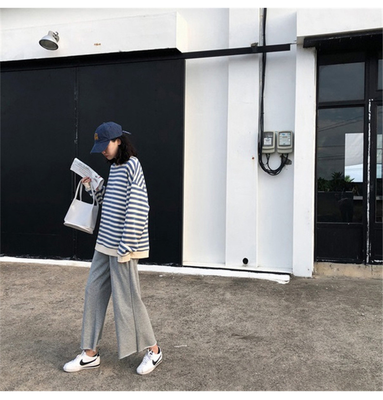 ボーダー服 レディース ボーダー 長袖 プルオーバー カットソー 黒白