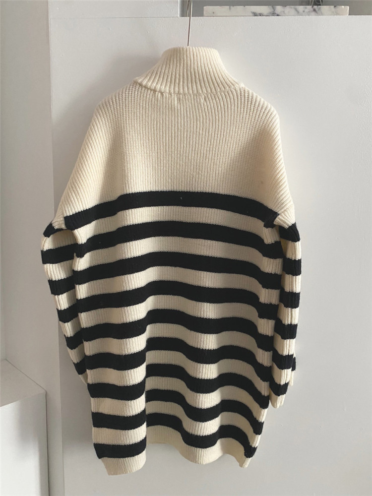 ボーダー服 大人可愛いボーダー柄ニットワンピース