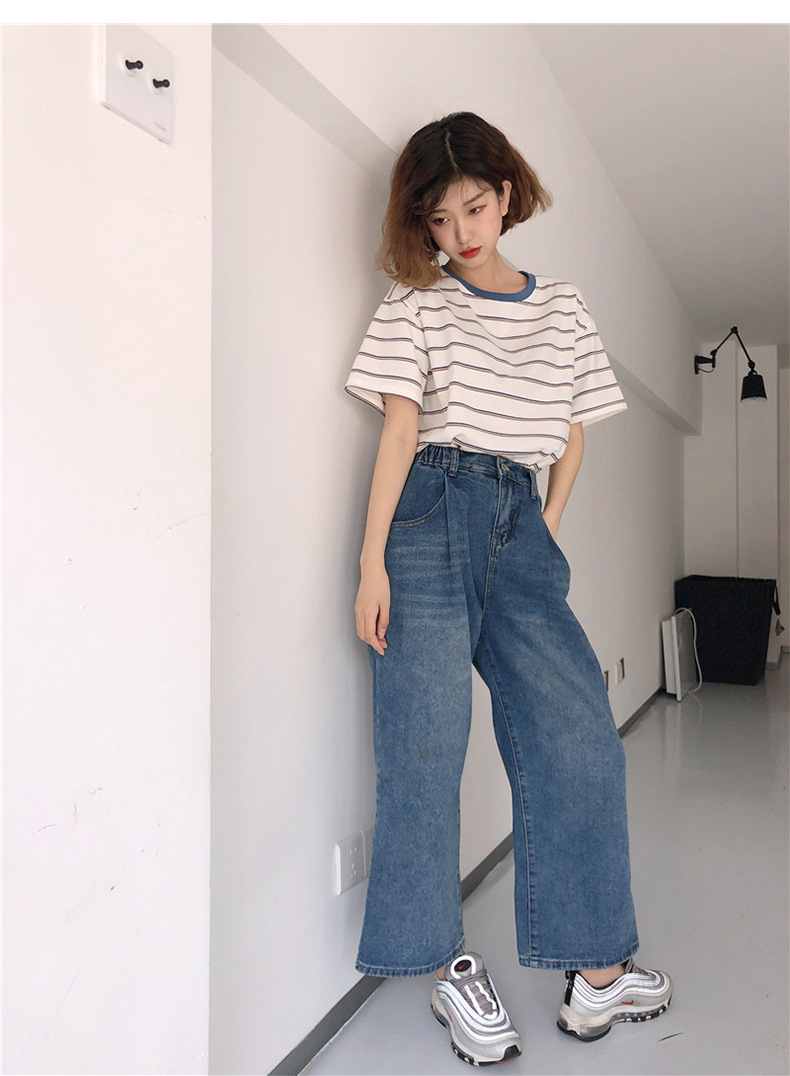 ボーダー なごみリブボーダーTシャツ