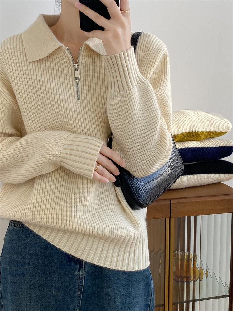 ボーダー服 ボーダーニットセーター ゆったり快適な冬の定番アイテム