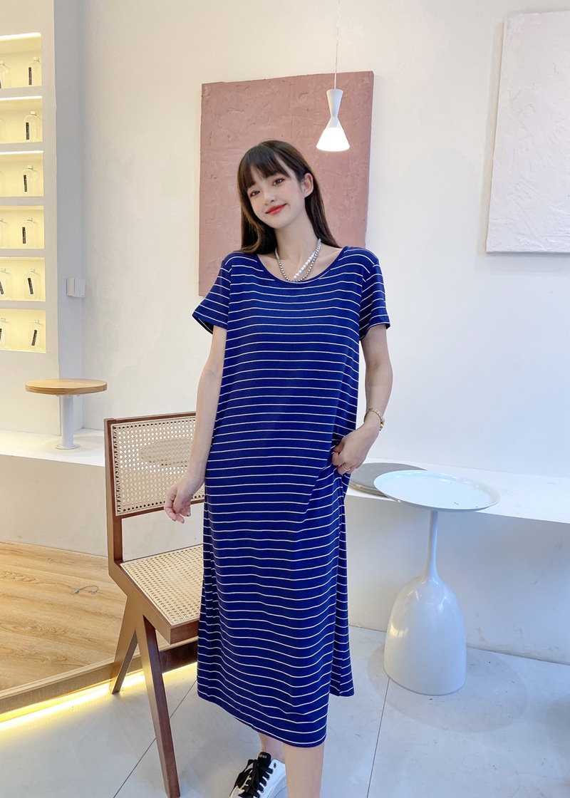 ボーダー服 リラックスボーダーワンピース