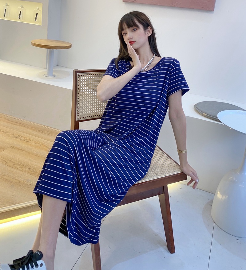 ボーダー服 リラックスボーダーワンピース