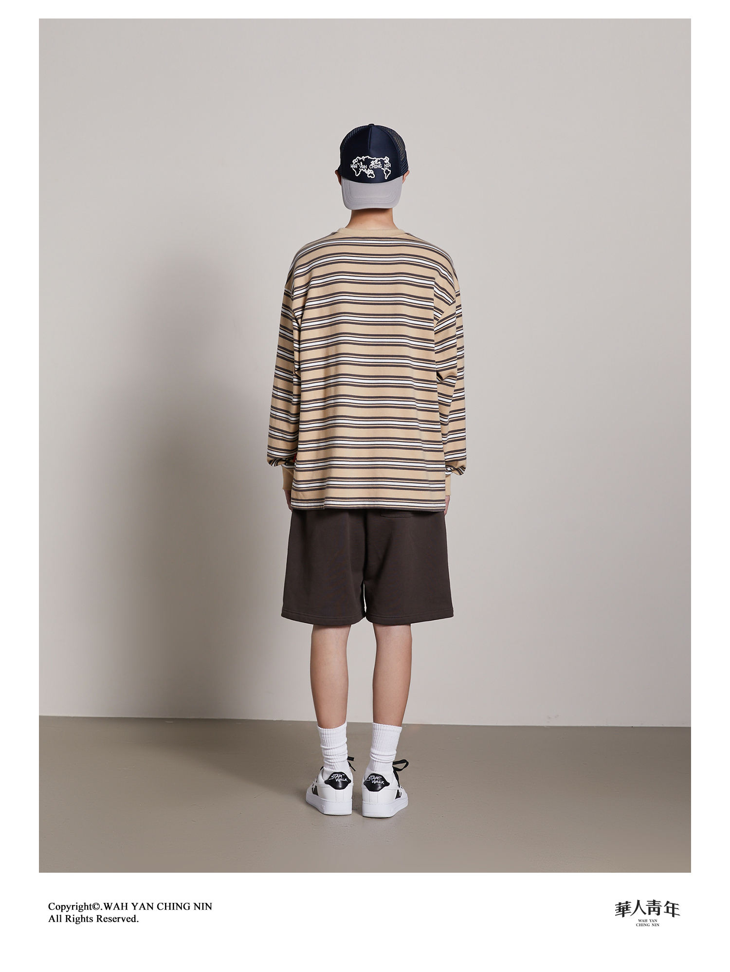 ボーダー服 なめらか横縞ゆったりロンＴ