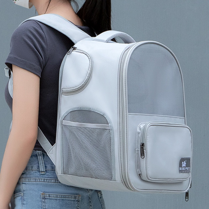 防災グッズ ペット避難用メッシュキャリーバッグ