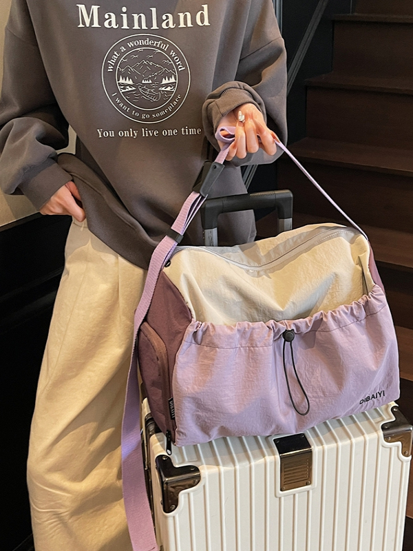 バイカラー ショルダーボストン 軽量 