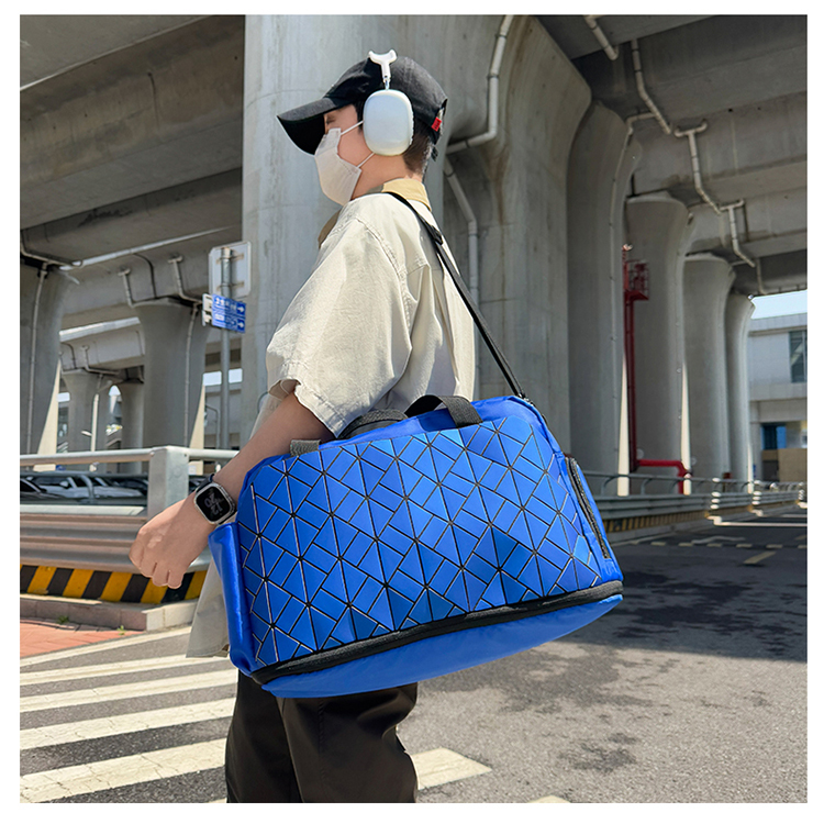 ボストンバッグ 幾何学模様 軽量 旅行ボストン