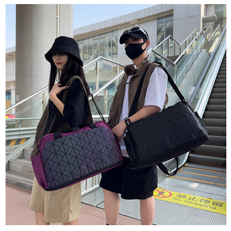 ボストンバッグ 幾何学模様 軽量 旅行ボストン