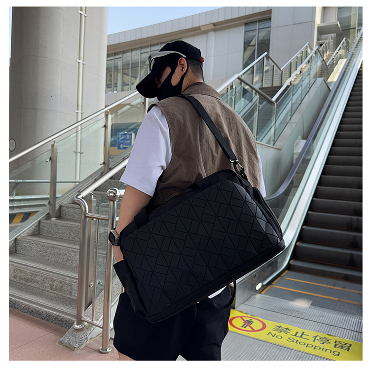 ボストンバッグ 幾何学模様 軽量 旅行ボストン