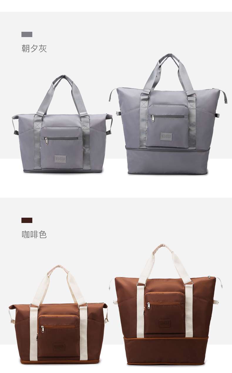 シンプル収納ボストンバッグ
