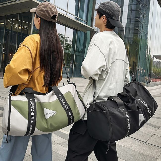 ボストンバッグ バイカラー機能的ボストンバッグ 3色展開