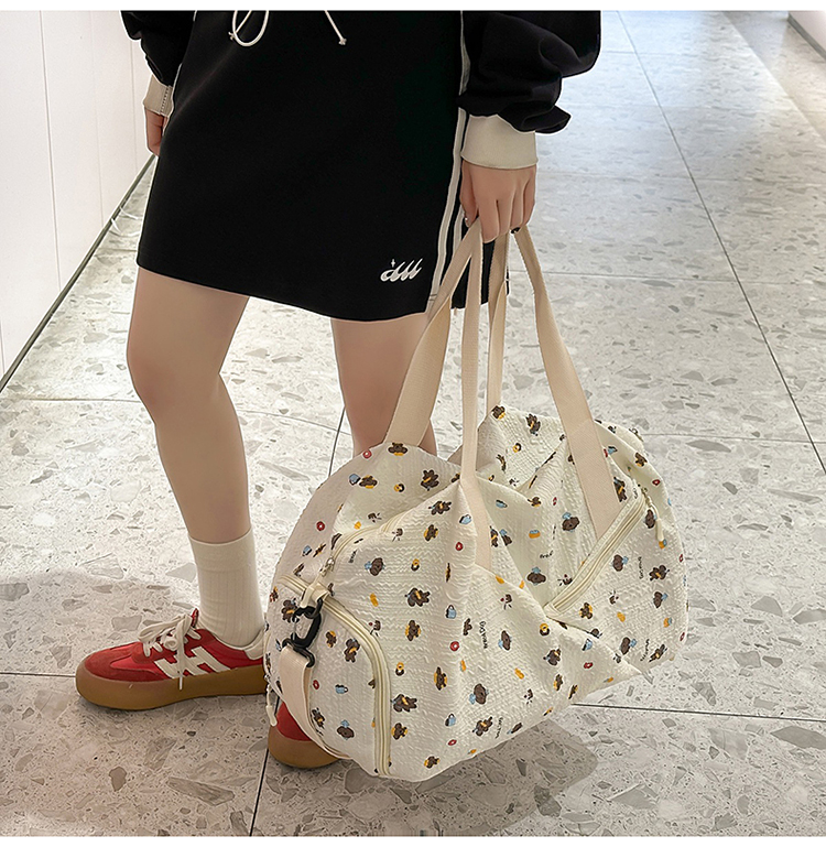 ボストンバッグ 優美模様 軽量旅行ボストン 4色展開