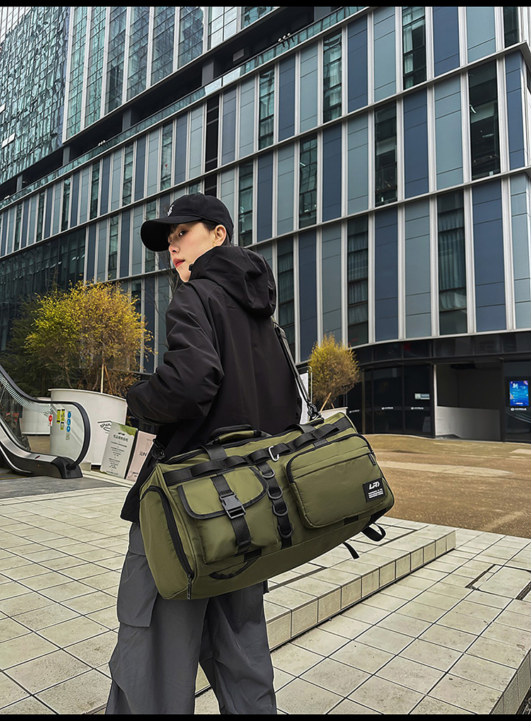 ボストンバッグ 多機能ポケット付き実用旅行バッグ
