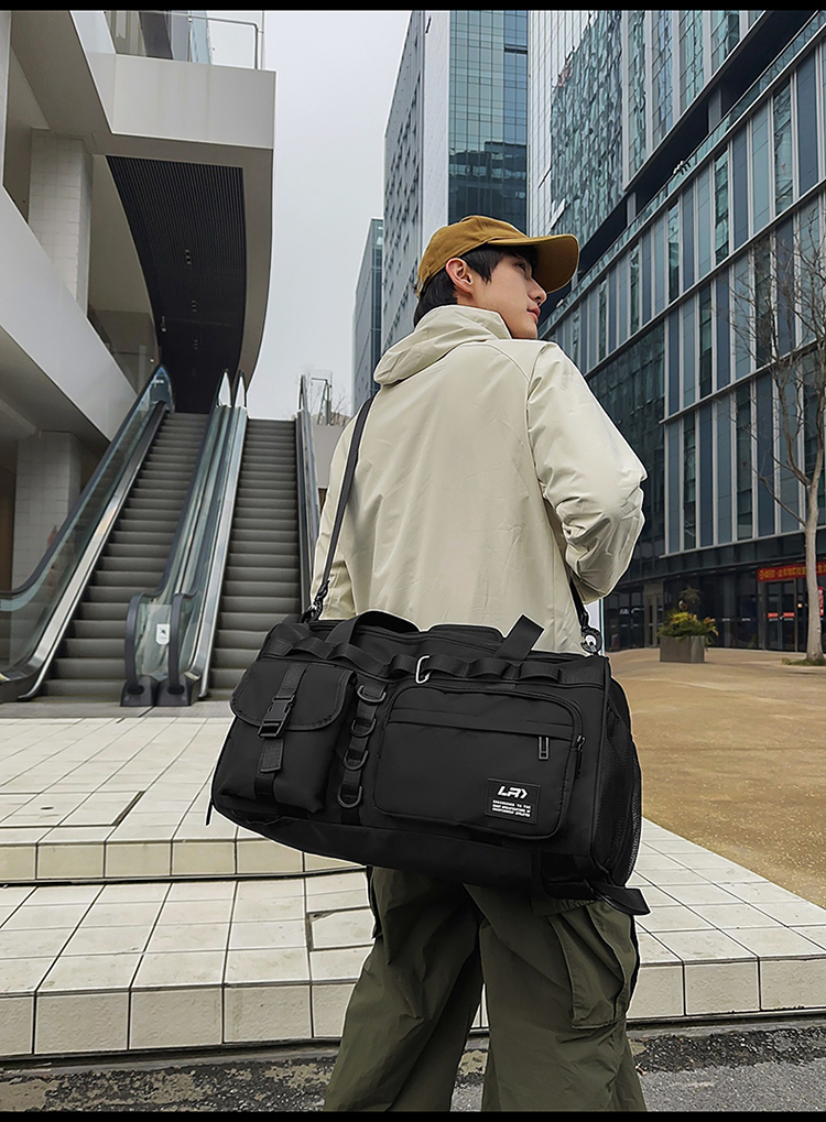 ボストンバッグ 多機能ポケット付き実用旅行バッグ