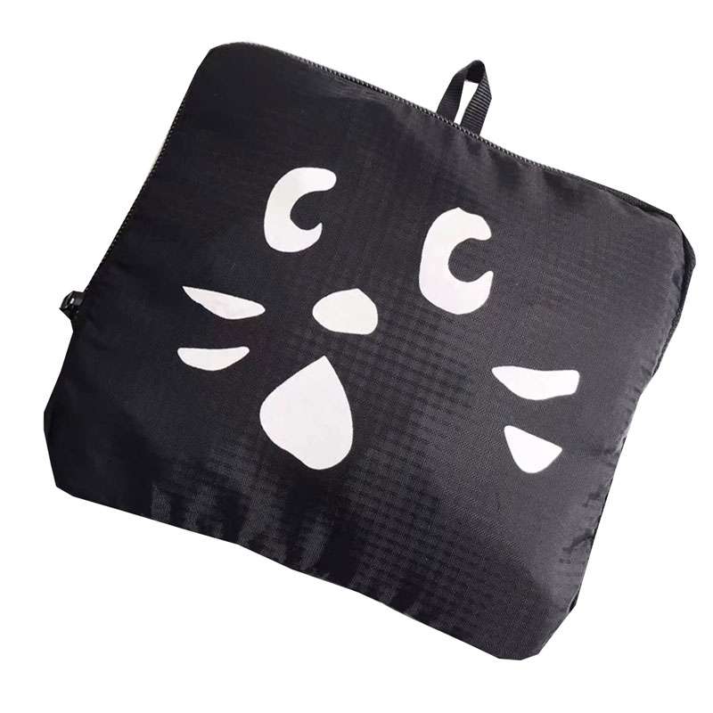 【在庫切れ】ボストンバッグ 大容量ねこ顔デザイン旅行バッグ 35L