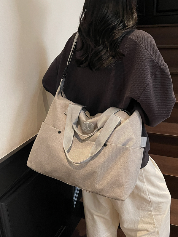 ボストンバッグ シンプル 2WAY キャンバス 旅行バッグ