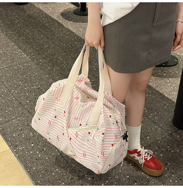ボストンバッグ 優美模様 軽量旅行ボストン 4色展開