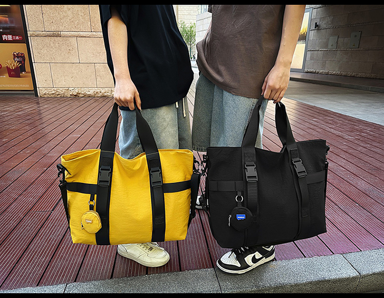 ボストンバッグ シンプル軽量ボストントート 3色展開