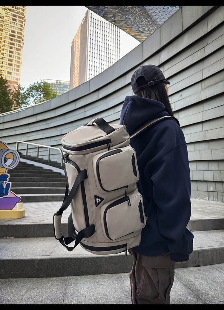 ボストンバッグ 多機能ポケット付き大容量ボストン