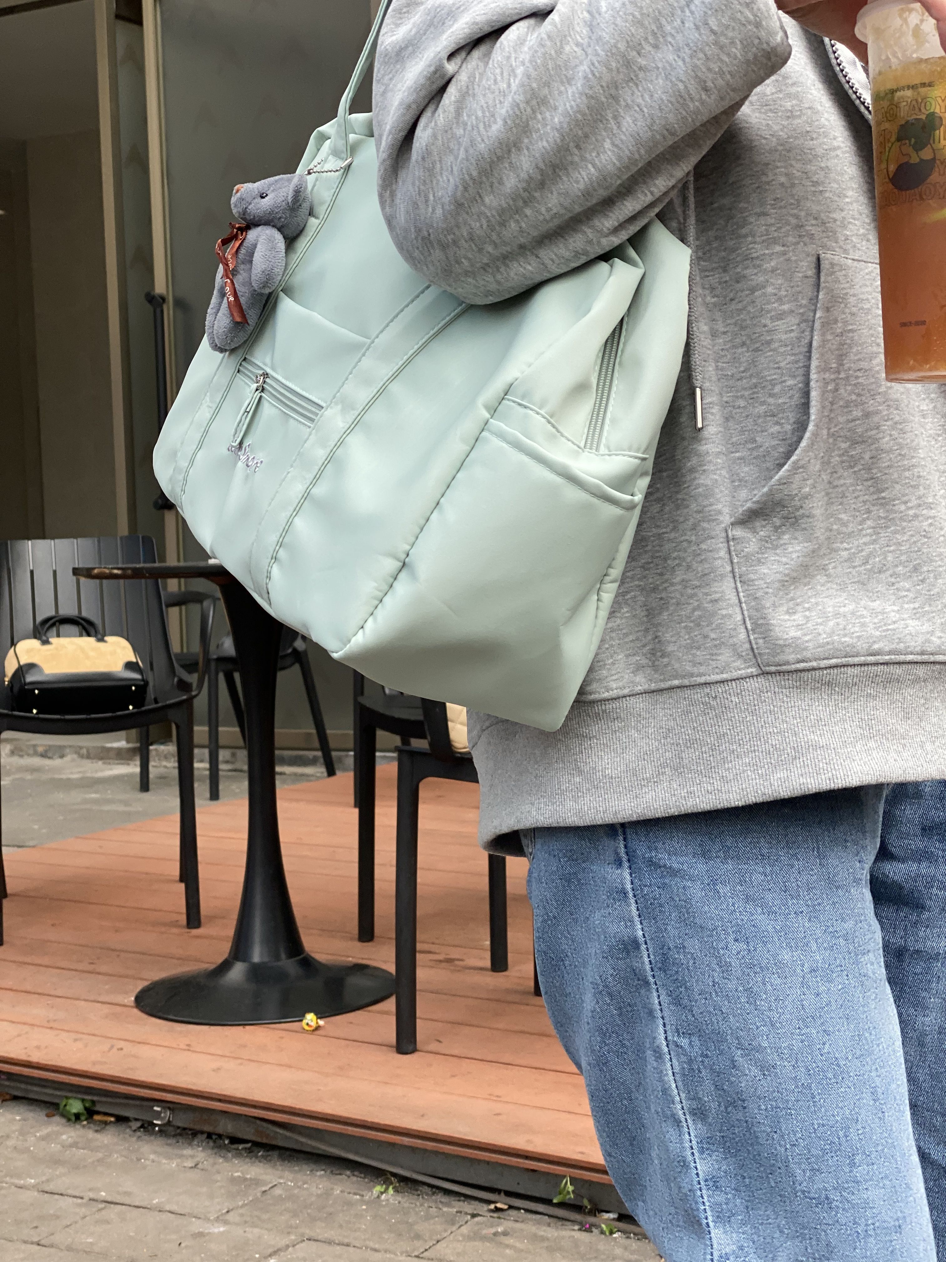ボストンバッグ くまモチーフ 軽量旅行ボストン