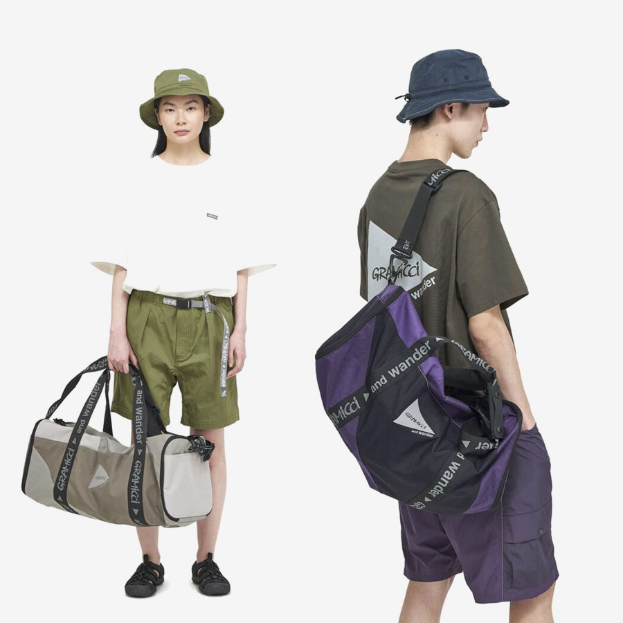 ボストンバッグ 切替デザイン 多機能ボストンバッグ 45L