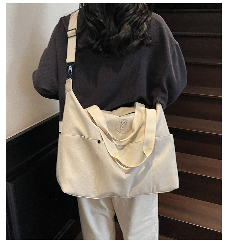 ボストンバッグ シンプル 2WAY キャンバス 旅行バッグ