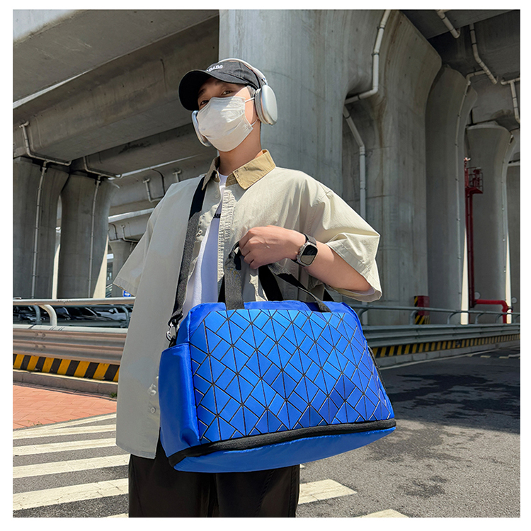 ボストンバッグ 幾何学模様 軽量 旅行ボストン