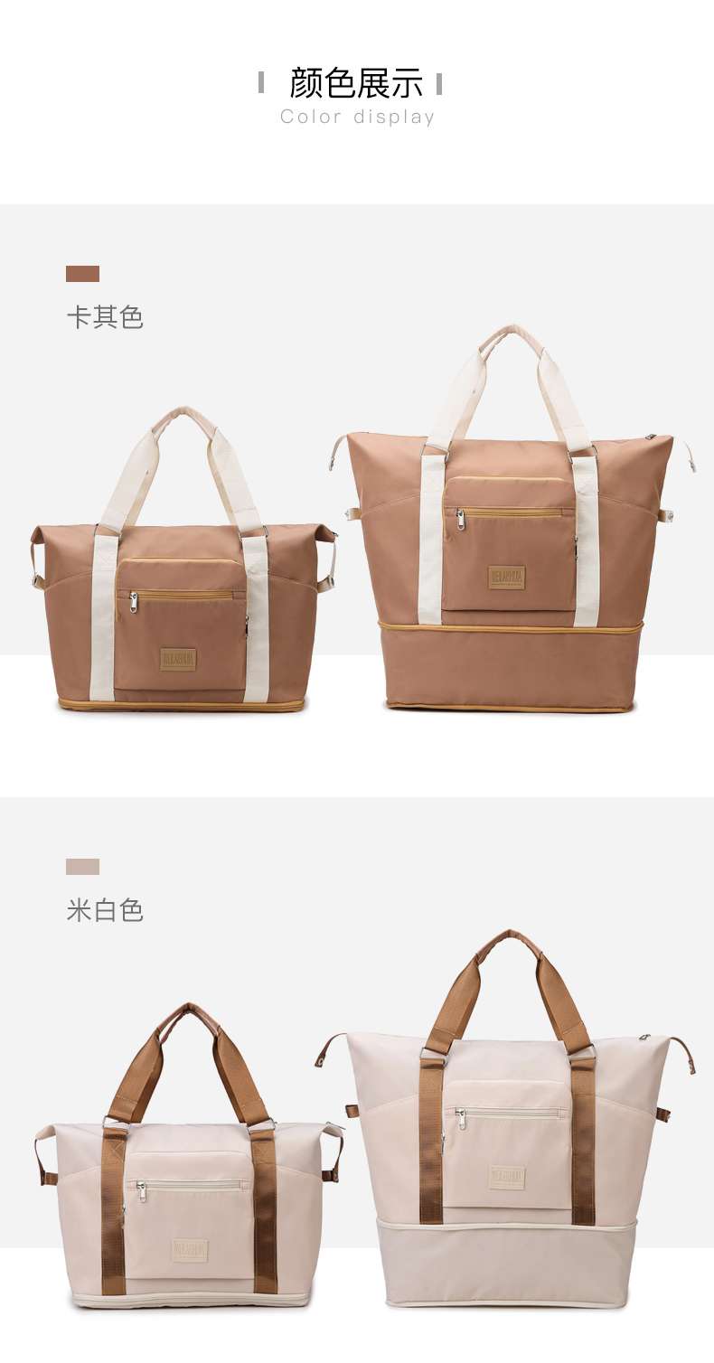 シンプル収納ボストンバッグ