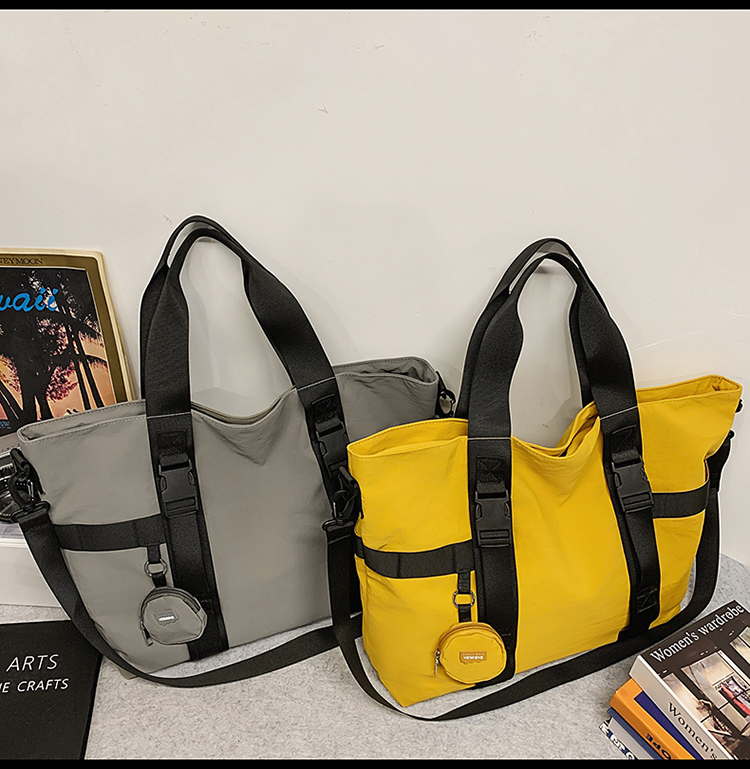 ボストンバッグ シンプル軽量ボストントート 3色展開
