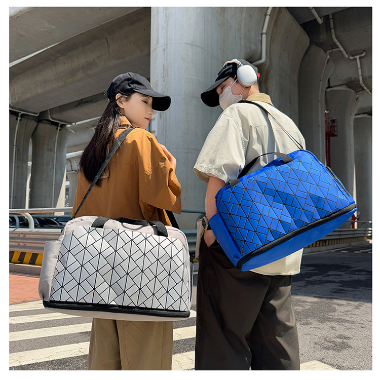 ボストンバッグ 幾何学模様 軽量 旅行ボストン
