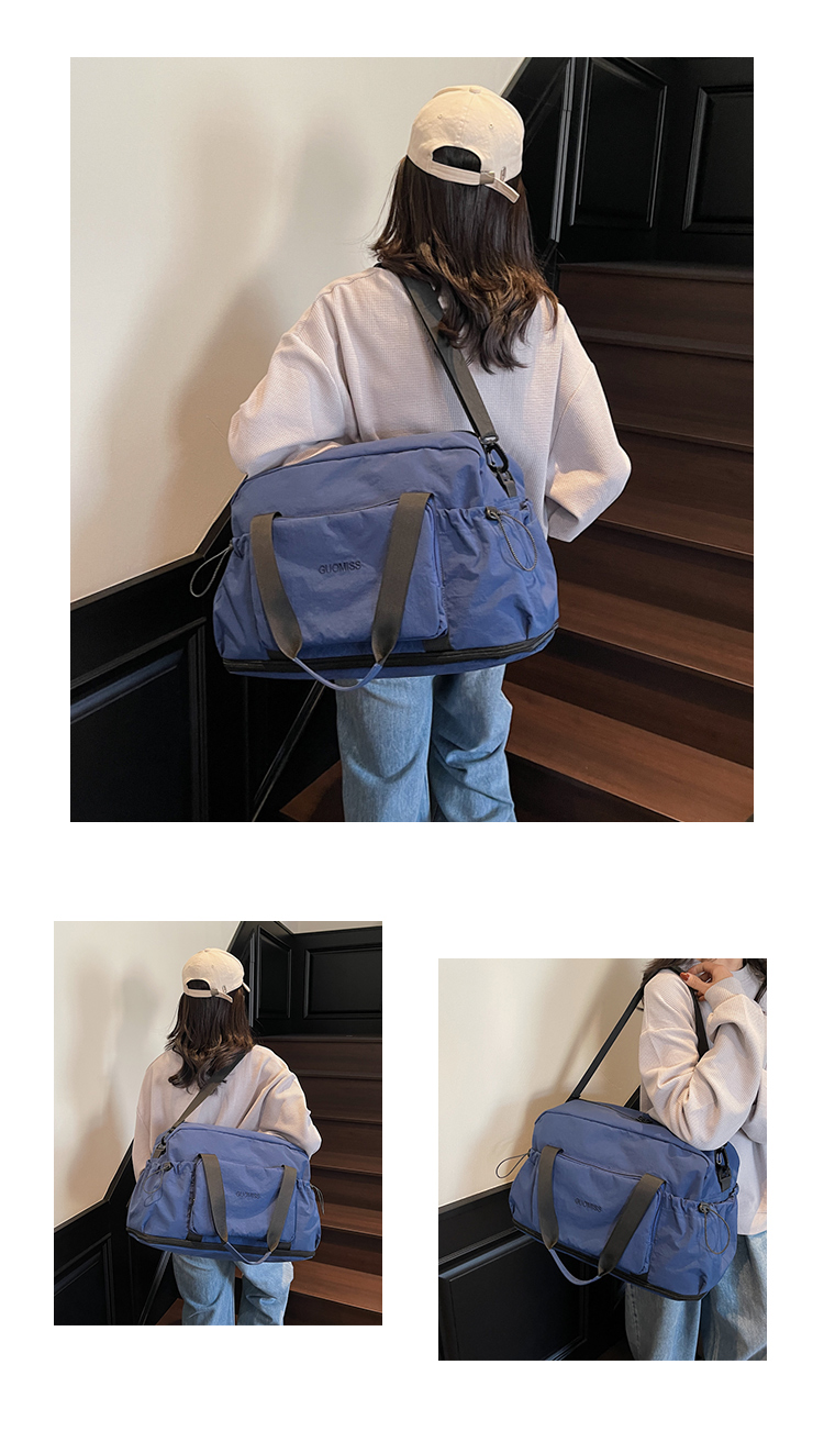 ボストンバッグ 多機能ポケット付き 旅行用ボストン 6色展開