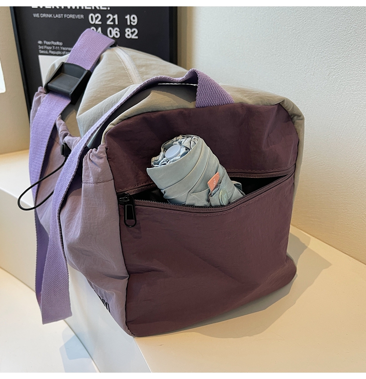 バイカラー ショルダーボストン 軽量 