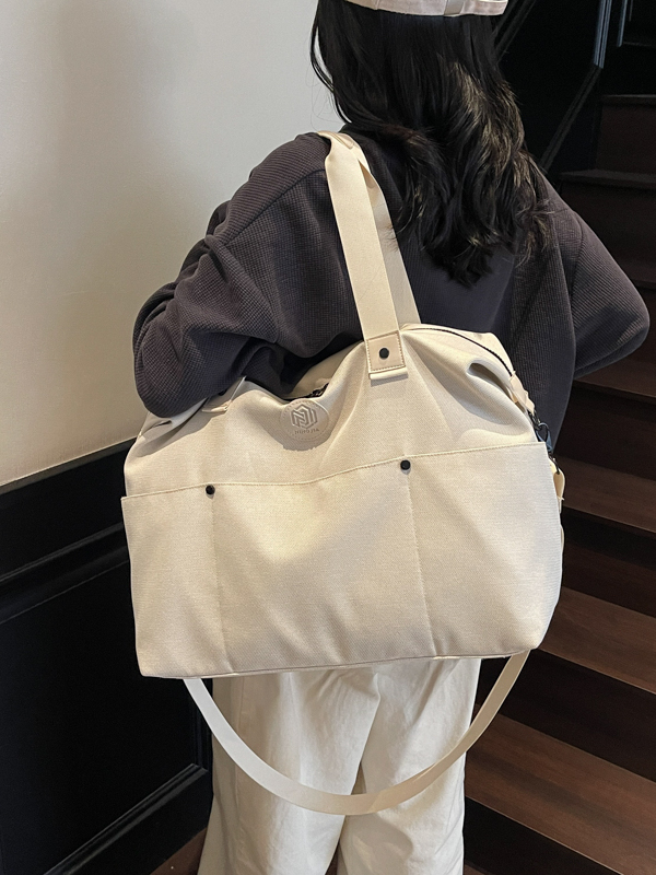 ボストンバッグ シンプル 2WAY キャンバス 旅行バッグ