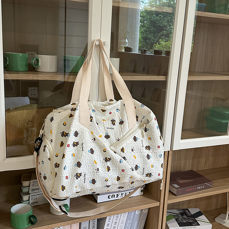 ボストンバッグ 優美模様 軽量旅行ボストン 4色展開