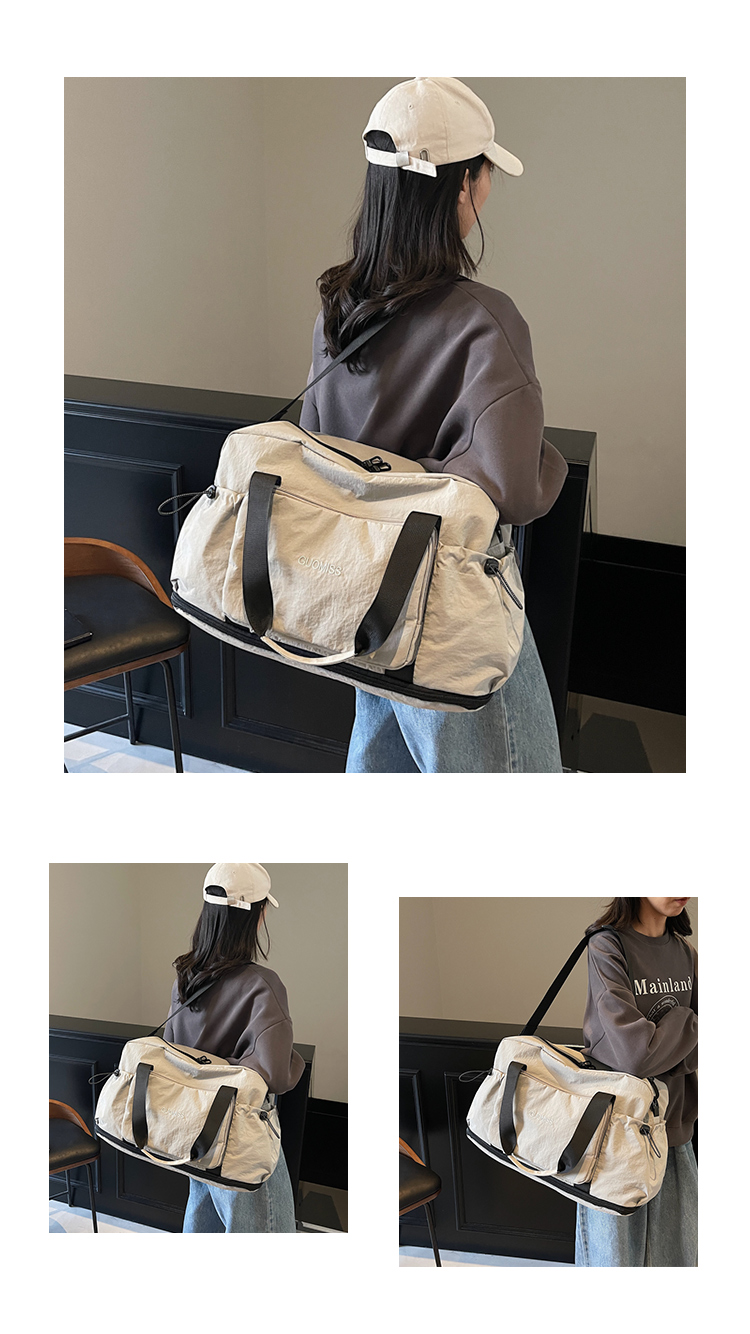 ボストンバッグ 多機能ポケット付き 旅行用ボストン 6色展開