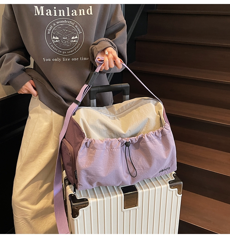 バイカラー ショルダーボストン 軽量 