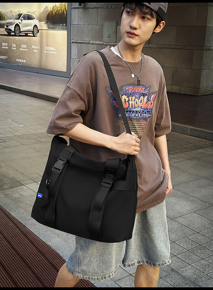 ボストンバッグ シンプル軽量ボストントート 3色展開