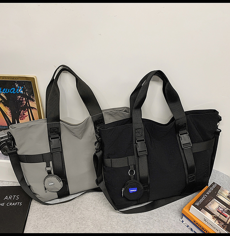 ボストンバッグ シンプル軽量ボストントート 3色展開
