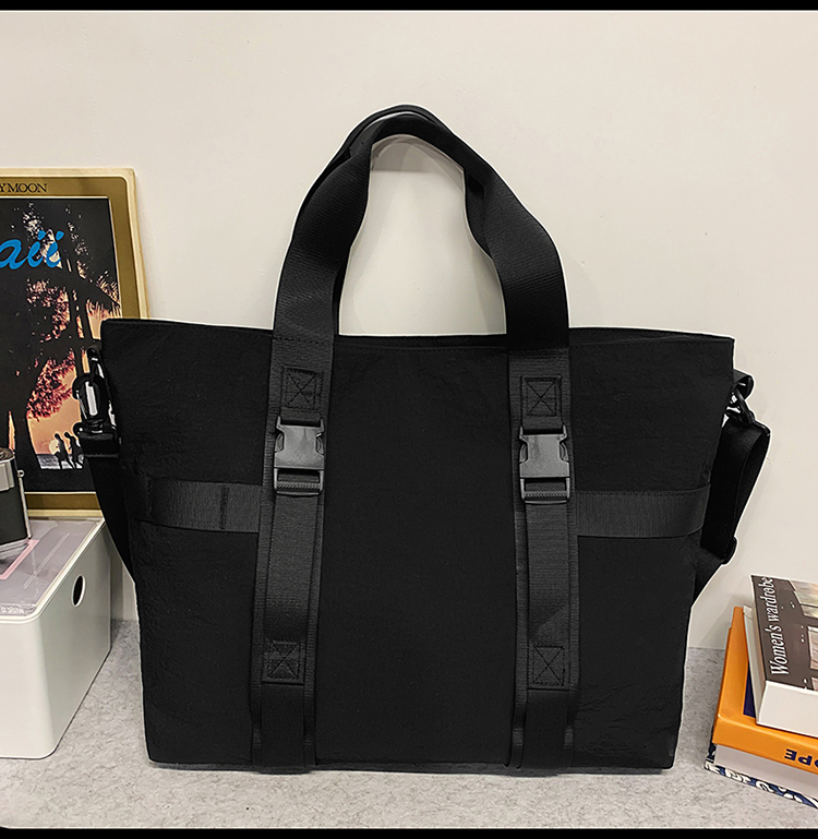 ボストンバッグ シンプル軽量ボストントート 3色展開
