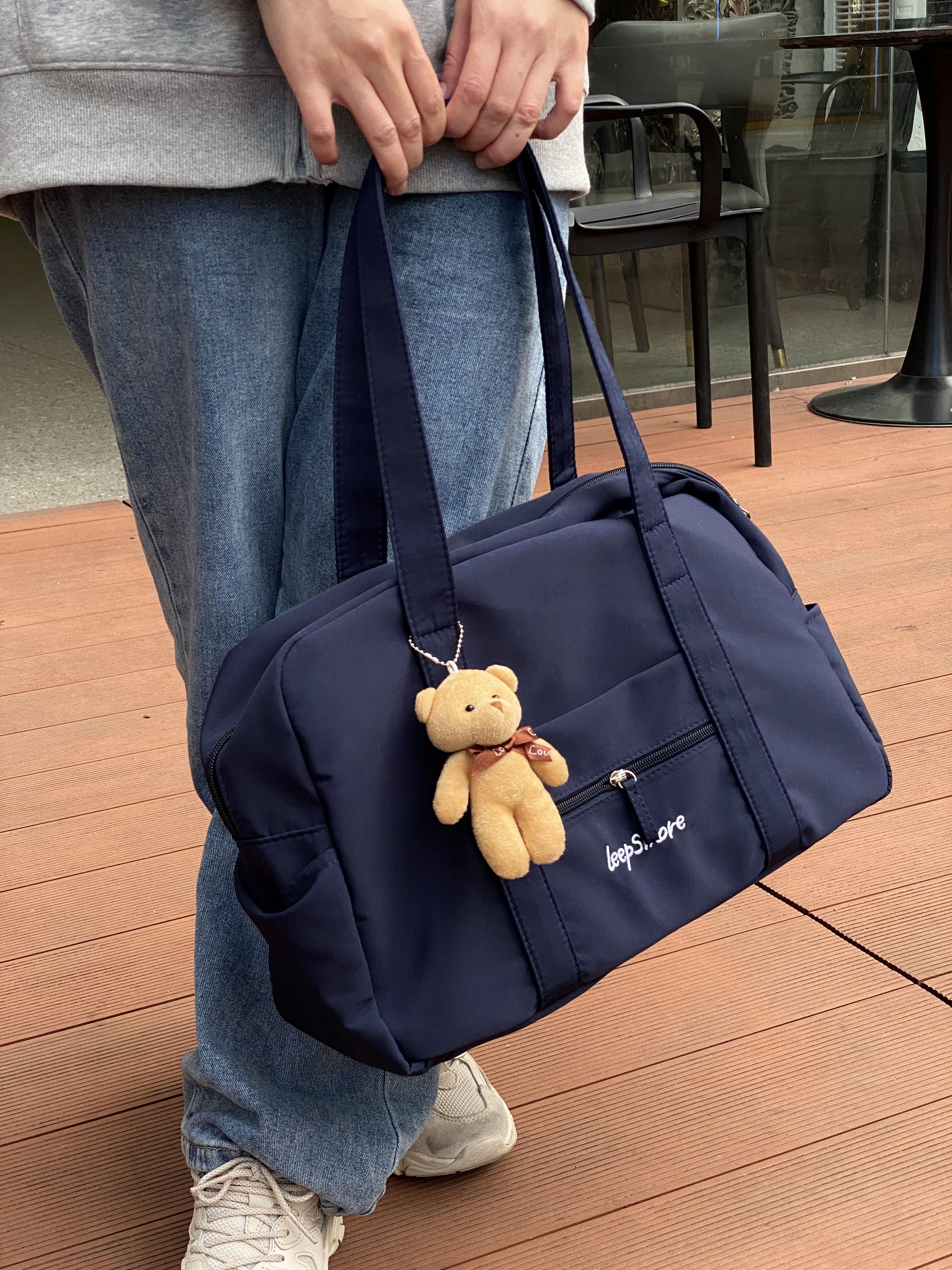 ボストンバッグ くまモチーフ 軽量旅行ボストン