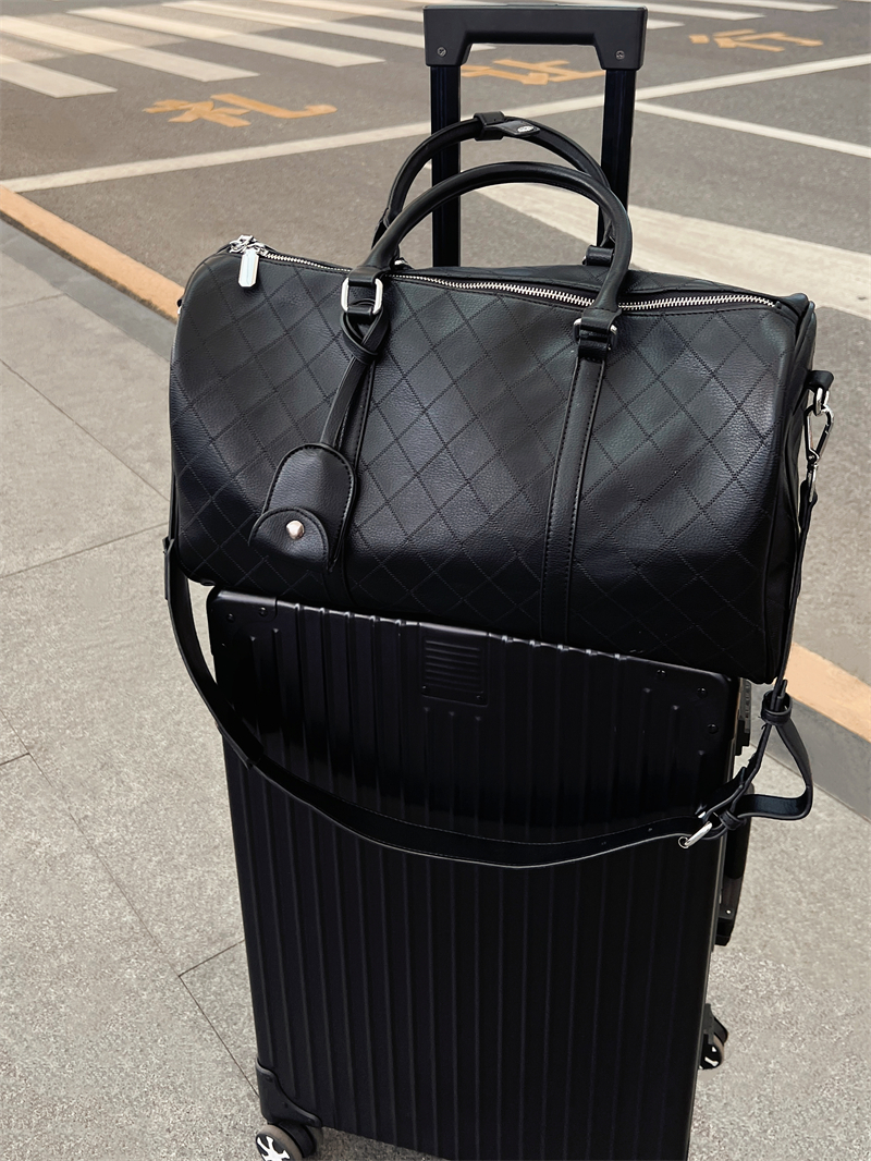 ボストンバッグ 上質キルティング旅行用ボストンバッグ