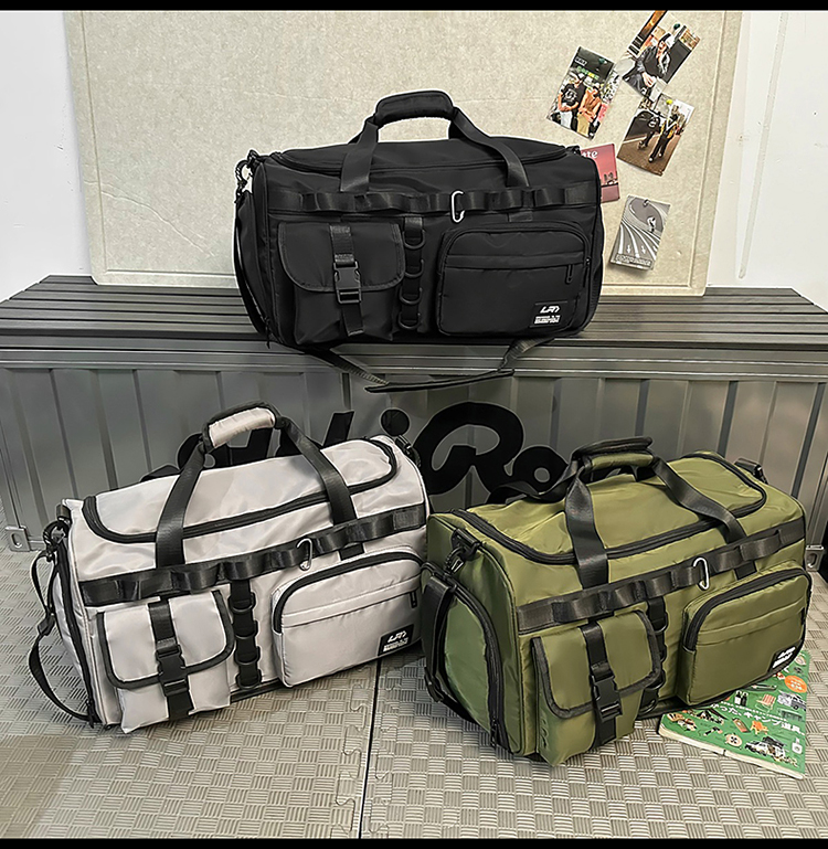 ボストンバッグ 多機能ポケット付き実用旅行バッグ
